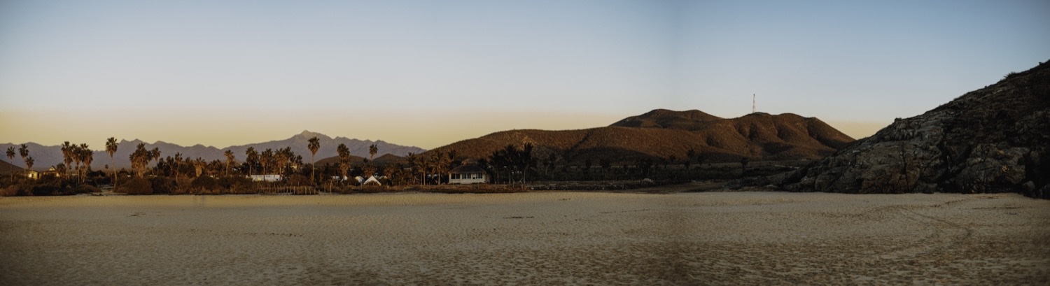 Panoramic beach at Yandara