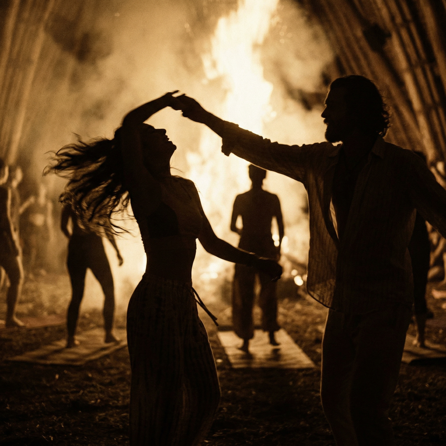 Ecstatic dance on the beach